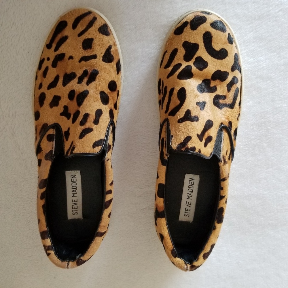 Steve Madden Eccentric Leopard Slip-on Sneakers
